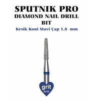 Elmas Kesik Koni Freze Mavi Çap 1,8mm