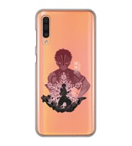 Samsung Galaxy A70 Uyumlu Demon Slayer Tasarımlı Şeffaf Telefon Kılıfı