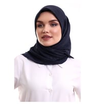 Kofra Desenli Baş Örtü - Siyah (Karışık)