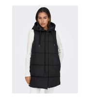 Only Asta Puffer Waistcoat Kadın Mont Uzun Şişme Yelek - 15300256-02 (Siyah)