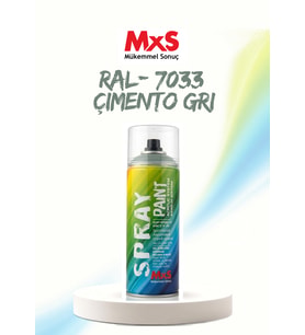 MxS RAL 7033 Çimento Gri Akrilik Sprey Boya 400 ML