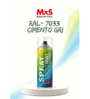 MxS RAL 7033 Çimento Gri Akrilik Sprey Boya 400 ML
