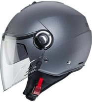 Motosiklet Kaskı Riviera V4 Güneş Vizörlü Metalik Gri Motorcu Kaskı