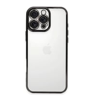 iPhone 16 Pro Max Kılıf Kamera Korumalı Lensli Silikon - Siyah