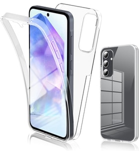 Samsung Galaxy A55 Kılıf 360 Şeffaf Ön Arka Korumalı Şeffaf Silikon