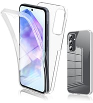 Samsung Galaxy A55 Kılıf 360 Şeffaf Ön Arka Korumalı Şeffaf Silikon
