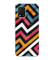 Xiaomi Mi 10 Lite Uyumlu Kapak Labirent Grafiti Tasarımlı Şeffaf Silikon Kılıf