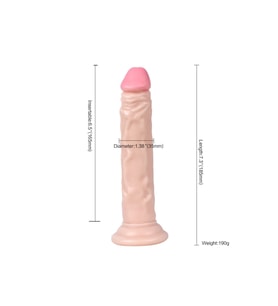 Testissiz Düz 18 Cm Kayganlaştırıcılı Kemerli Penis Strapon Dildo