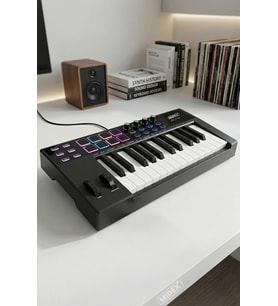 Midex Midi-25 PRO Midi Klavye 25 Tuşlu Midi Keyboard 8 Pad