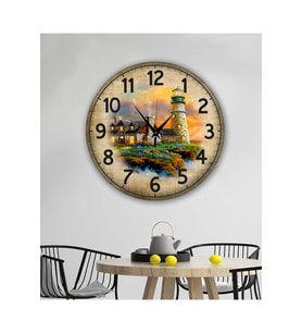 bilge Tasarım retro Duvar Saati 40 x 40 CM (Karışık)