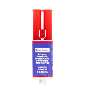Şeffaf Epoksi Yapıştırıcı 5 Dakika Metal Seramik Cam Porselen Ahşap Tamir & Dolgu 25gr