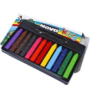 Nova Color Jumbo Üçgen Crayon Mum Boya 12 Renk 