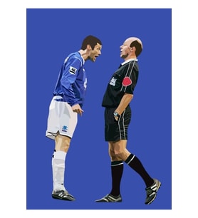 Duncan Ferguson Dijital Tablo Ahşap Poster Dekoratif