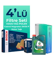 BOSCH Citroen DS4 1.5 Dizel Filtre Bakım Seti Castrol Motor Yağlı (2022-2024) 4 Lü