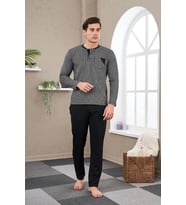 Pjs 23709 Erkek Patlı Jakarlı Pijama Takım