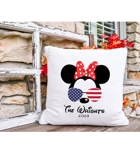 BK Gift Kişiye Özel Disney Tasarımlı Beyaz Kırlent Yastık, Ev Hediyesi, Ev Dekorasyonu, Dekoratif Hediye-8
