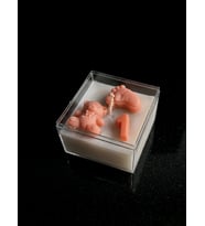 Dekoratif Bebek Temalı Kare Mum Baby Shower Doğum Günü Hediyelik Şık Tasarım