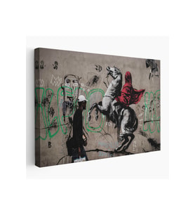 Banksy Napolyon Geçişi Alpler Kanvas Tablosu-5094