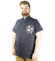 Mode XL Erkek Polo T shirt Explore The World 22313 Lacivert