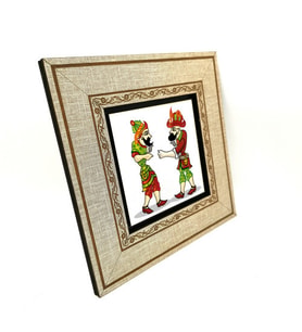 Hacivat ile Karagöz  Baskılı MDF Tablo