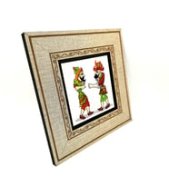 Hacivat ile Karagöz  Baskılı MDF Tablo
