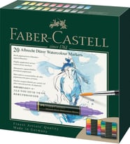 Faber-Castell A.Dürer Suluboya Markörü 20'Li (Çok Renkli)