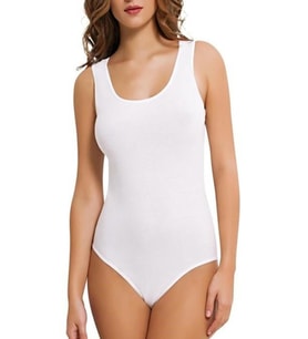 Tutku 149 Bayan Geniş Askılı Body (Beyaz)