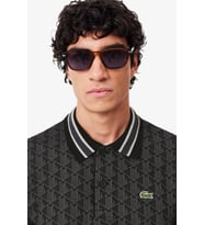 Lacoste Classic Fit Monogram Polo T-shirt Erkek Polo Yaka Tişört Gri