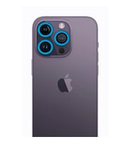 Apple iPhone 12 Pro Neon Fosforlu Kamera Lens - Mavi