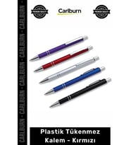 Özel Üretim Promosyon Logolu Baskılı Kaliteli Ofis Okul Yazım Plastik Tükenmez Kalem Kırmızı