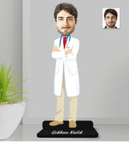 Kişiye Özel Doktor Erkek Ahşap Biblo-3