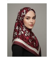 Trend Dijital Baskı Batik Desenli Royan Eşarp Desen 3 Renk 9