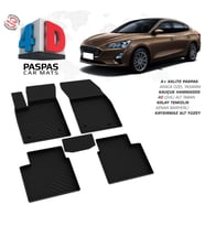 Ford Focus 4 SD 4D Araca Özel Havuzlu Kauçuk Paspas 2018 ve Üzeri (Karışık)