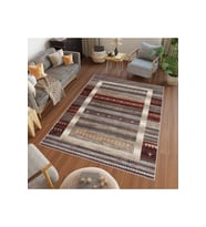 Rovigo Home Dijital Baskı Yıkanabilir Kaymaz Taban Salon Halısı RVG0457 (Kırmızı)
