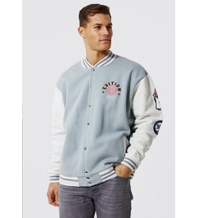 Unisex Oversize Buzgrey Limited Edition Bomber Kolej Ceket