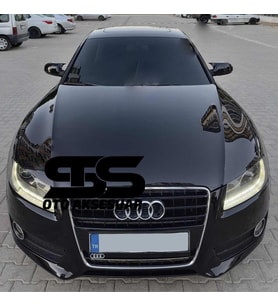 Audi A5 2007 - 2016 modeller ve arası Yarasa Ayna Kapağı Piano Black Abs Plastik Batman