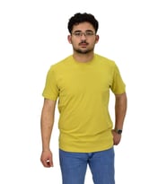 Erkek Sıfıryaka Düz Likra Süprem Tişört 4380 BGL-ST04528 (SAFRAN)