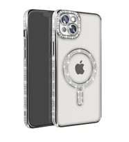 İphone 15 Joke Simli Magneticsafe - Gümüş