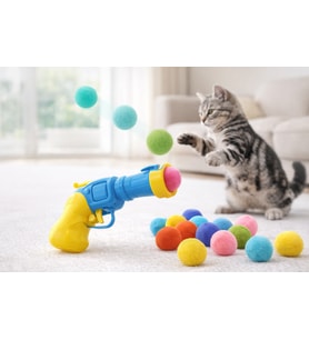 Runaway Peluş Top Atan İnteraktif Kedi Oyuncağı