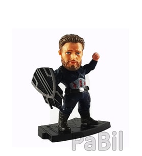 Avengers Endgame Action Figure - Yenilmezler Figür Biblo - 8 Cm - Kaptan Amerika