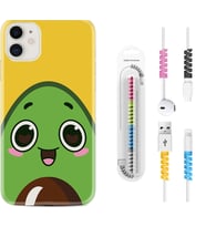 Apple iPhone 11 12 13 Mini Kılıf Kablo Koruma Spiral Silikon Avo Şekerto 1626