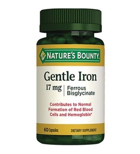 Natures Bounty Gentle Iron 17mg 60 Kapsül