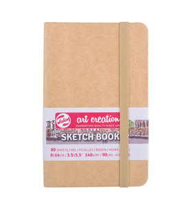 Talens Art Creation Sketchbook Sert Kapak Eskiz Defteri 140 gr 9x14 cm 80 yp KRAFT 