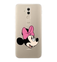Huawei Mate 20 Lite  Kamera korumalı Kapak Minnie Mouse Tasarımlı  Şeffaf Kılıf