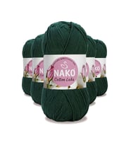 5 Adet Cotton Lüks Yelek Tunik Kazak Bluz Hırka İpi Yünü Koyu Yeşil 97580