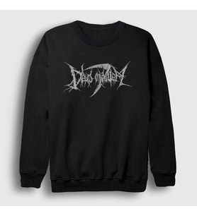 Presmono Unisex Siyah Deus Mortem Sweatshirt 313970tt