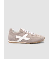 MonaMae %100 Hakiki Deri Bej Süet Bağcıklı Kadın Sneaker