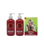 Saç Boyası Pamuk Şekeri Pembe 250 ml 2 Adet Ve Hairplus Saç Açıcı