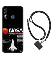 Tecno Spark 8T Kılıf Resimli Boyun Askılı İpli Desenli Silikon Nasa 2 1407