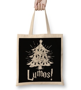 Lumos christmas Harry Potter Style Bez Çanta Uzun Saplı